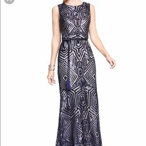 Vincen camoto deco sequin dress